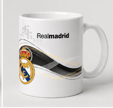 Taza Blanca Estilo Madridista