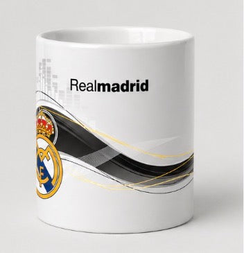 Taza Blanca Estilo Madridista