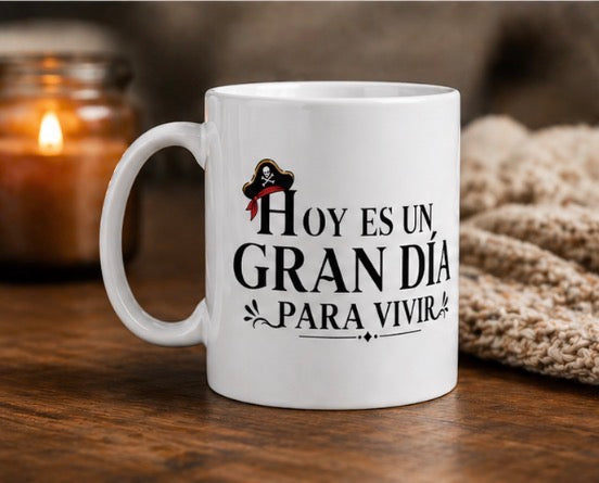 Taza Motivacional Pirata