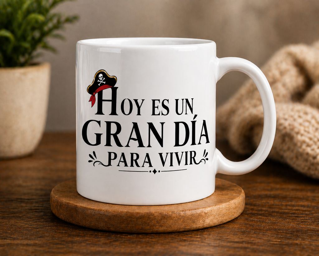 Taza Motivacional Pirata